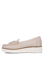 Load image into Gallery viewer, Daiki Platform Lug Sole Tassel Loafers