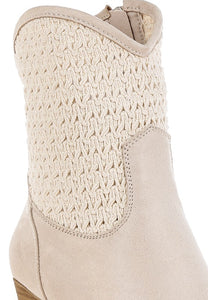 Bimmy Woven Pointy Western Boots