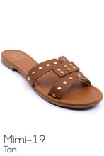 Load image into Gallery viewer, Slide sandal with rivet studs