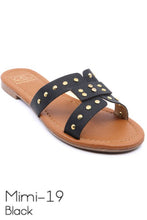 Load image into Gallery viewer, Slide sandal with rivet studs
