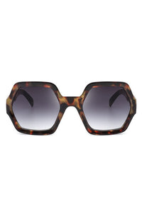 Geometric Hexagonal Sunglasses