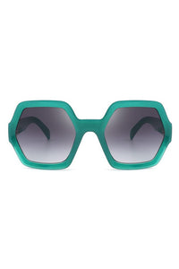 Geometric Hexagonal Sunglasses