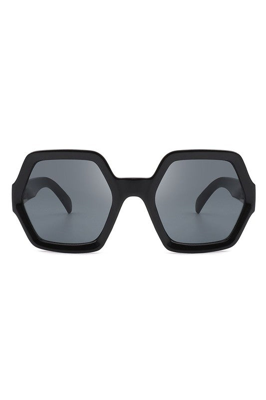 Geometric Hexagonal Sunglasses