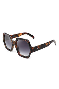 Geometric Hexagonal Sunglasses