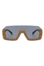 Load image into Gallery viewer, Half Frame Oversize Sunglasses