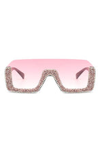 Load image into Gallery viewer, Half Frame Oversize Sunglasses