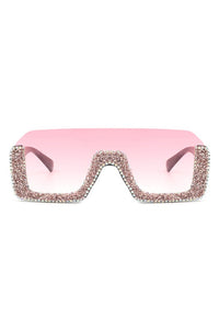 Half Frame Oversize Sunglasses