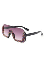 Load image into Gallery viewer, Half Frame Oversize Sunglasses