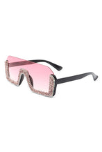 Load image into Gallery viewer, Half Frame Oversize Sunglasses