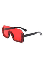 Load image into Gallery viewer, Half Frame Oversize Sunglasses