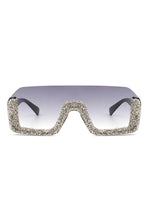 Load image into Gallery viewer, Half Frame Oversize Sunglasses