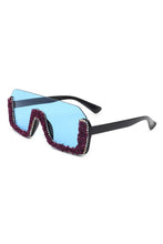 Load image into Gallery viewer, Half Frame Oversize Sunglasses