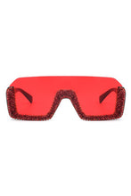 Load image into Gallery viewer, Half Frame Oversize Sunglasses