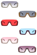 Load image into Gallery viewer, Half Frame Oversize Sunglasses