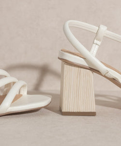 ASHLEY Wooden Heel Sandal