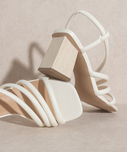 ASHLEY Wooden Heel Sandal