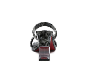 KRYPTON Clear Block Marble Sandal