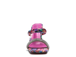 KRYPTON Clear Block Marble Sandal