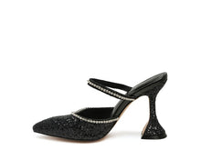 Load image into Gallery viewer, IRIS Glitter Spool Heel Sandal