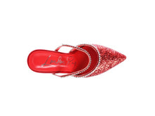 Load image into Gallery viewer, IRIS Glitter Spool Heel Sandal