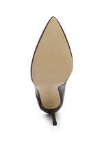 Load image into Gallery viewer, ESCALA CROC LACE-UP STILETTO BOOT