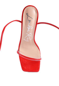 BITEN BERRY LACE UP SANDAL