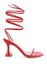 Load image into Gallery viewer, BITEN BERRY LACE UP SANDAL