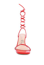 Load image into Gallery viewer, BITEN BERRY LACE UP SANDAL