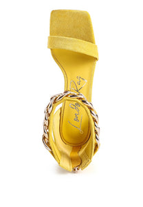LAST SIP Faux Sandal