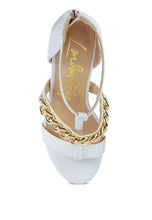 Load image into Gallery viewer, BONITA METAL CHAIN SANDAL