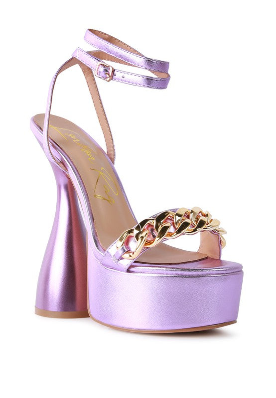 BIG BASH METALLIC SANDALS