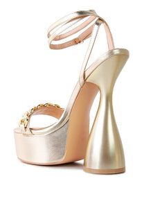 BIG BASH METALLIC SANDALS