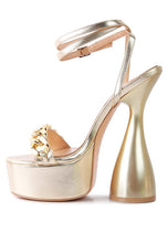 Load image into Gallery viewer, BIG BASH METALLIC SANDALS