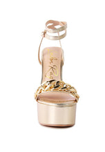 Load image into Gallery viewer, BIG BASH METALLIC SANDALS