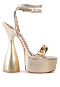 BIG BASH METALLIC SANDALS