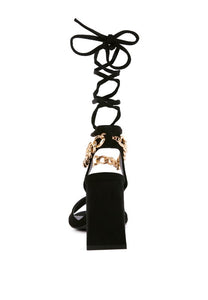 GONE GURL Blocked Heel Sandal