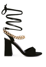 Load image into Gallery viewer, GONE GURL Blocked Heel Sandal