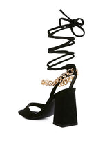 Load image into Gallery viewer, GONE GURL Blocked Heel Sandal