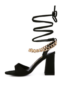 GONE GURL Blocked Heel Sandal