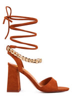 Load image into Gallery viewer, GONE GURL Blocked Heel Sandal