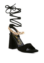 Load image into Gallery viewer, GONE GURL Blocked Heel Sandal