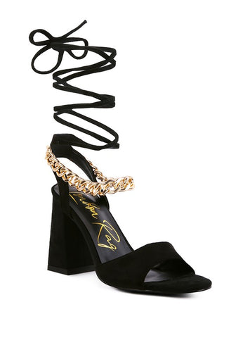 GONE GURL Blocked Heel Sandal