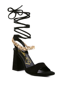 GONE GURL Blocked Heel Sandal