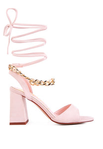 GONE GURL Blocked Heel Sandal