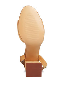 GONE GURL Blocked Heel Sandal