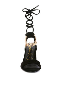 GONE GURL Blocked Heel Sandal