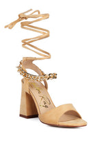 Load image into Gallery viewer, GONE GURL Blocked Heel Sandal