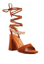 Load image into Gallery viewer, GONE GURL Blocked Heel Sandal