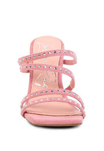 Load image into Gallery viewer, FACE ME STUDDED SANDALS