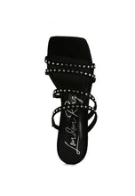 Load image into Gallery viewer, FACE ME STUDDED SANDALS